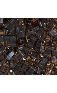 Miyuki half tila 5x2.4mm beads - Transparent brown HTL-135